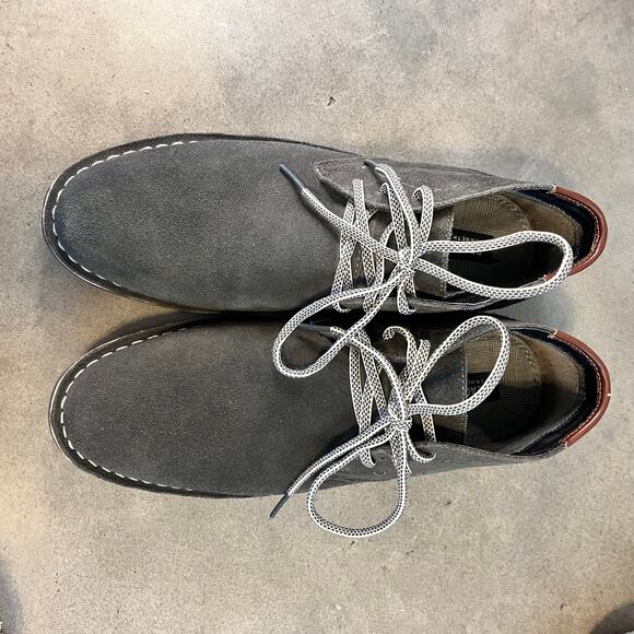 Kenneth Cole Gray Leather lace up oxford mens shoes size 12 business casual - Picture 11 of 11